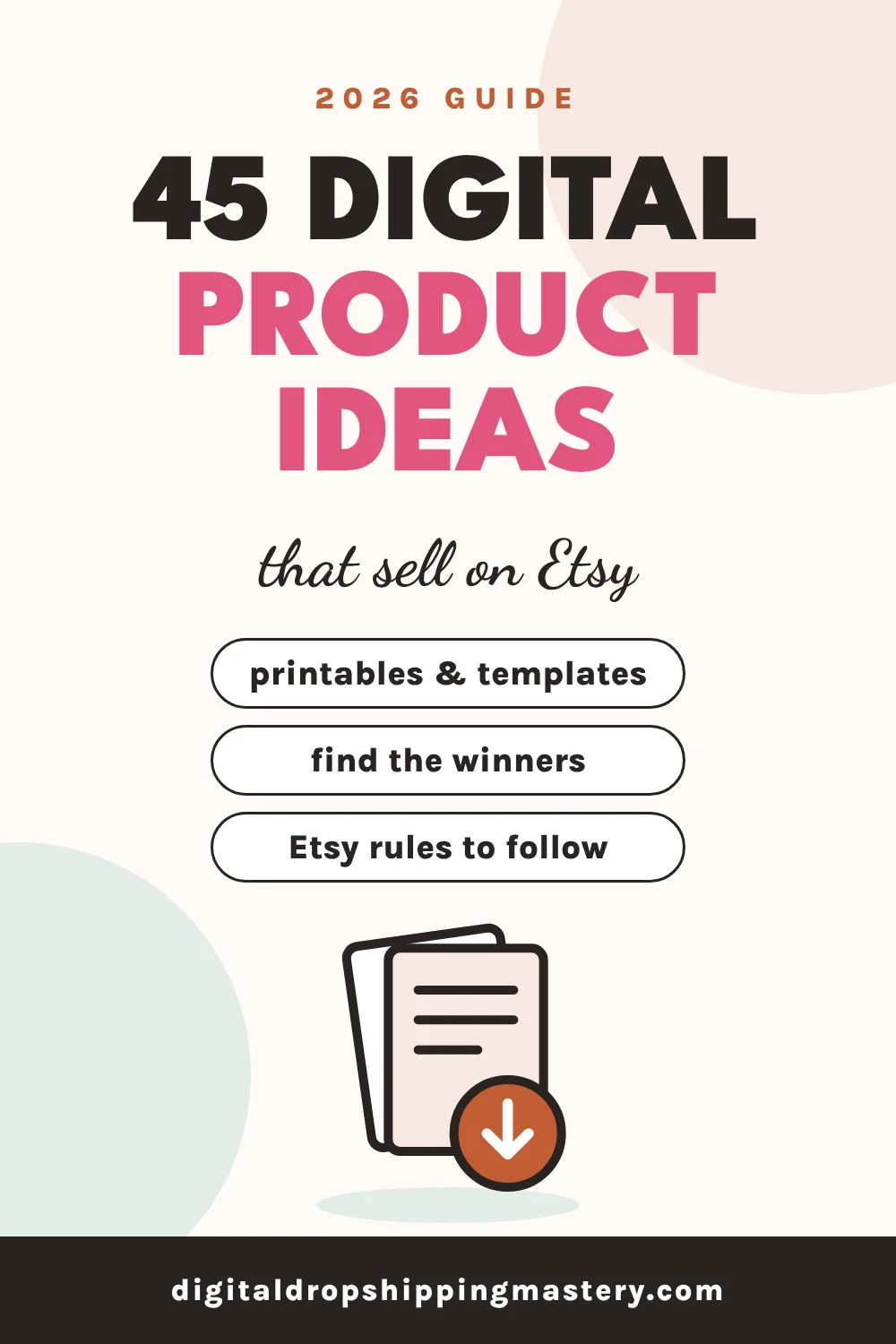 Best selling digital products on Etsy: 45 ideas and how to find the winners