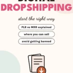 Digital dropshipping: what it is, PLR vs MRR licenses and how to start the right way