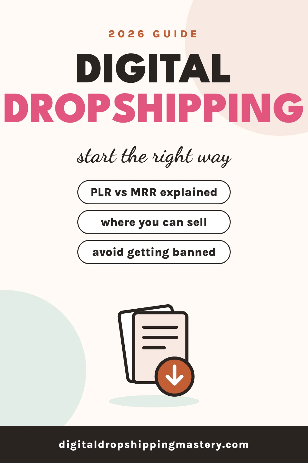 Digital dropshipping: what it is, PLR vs MRR licenses and how to start the right way