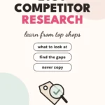 Etsy competitor research: learn from top shops without copying