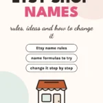Etsy shop names: rules, ideas and how to change your Etsy shop name