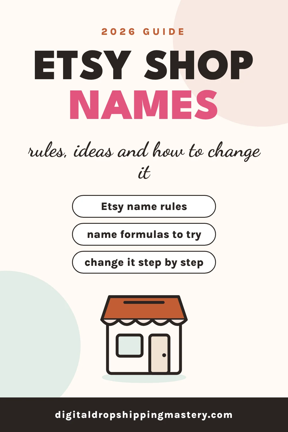 Etsy shop names: rules, ideas and how to change your Etsy shop name