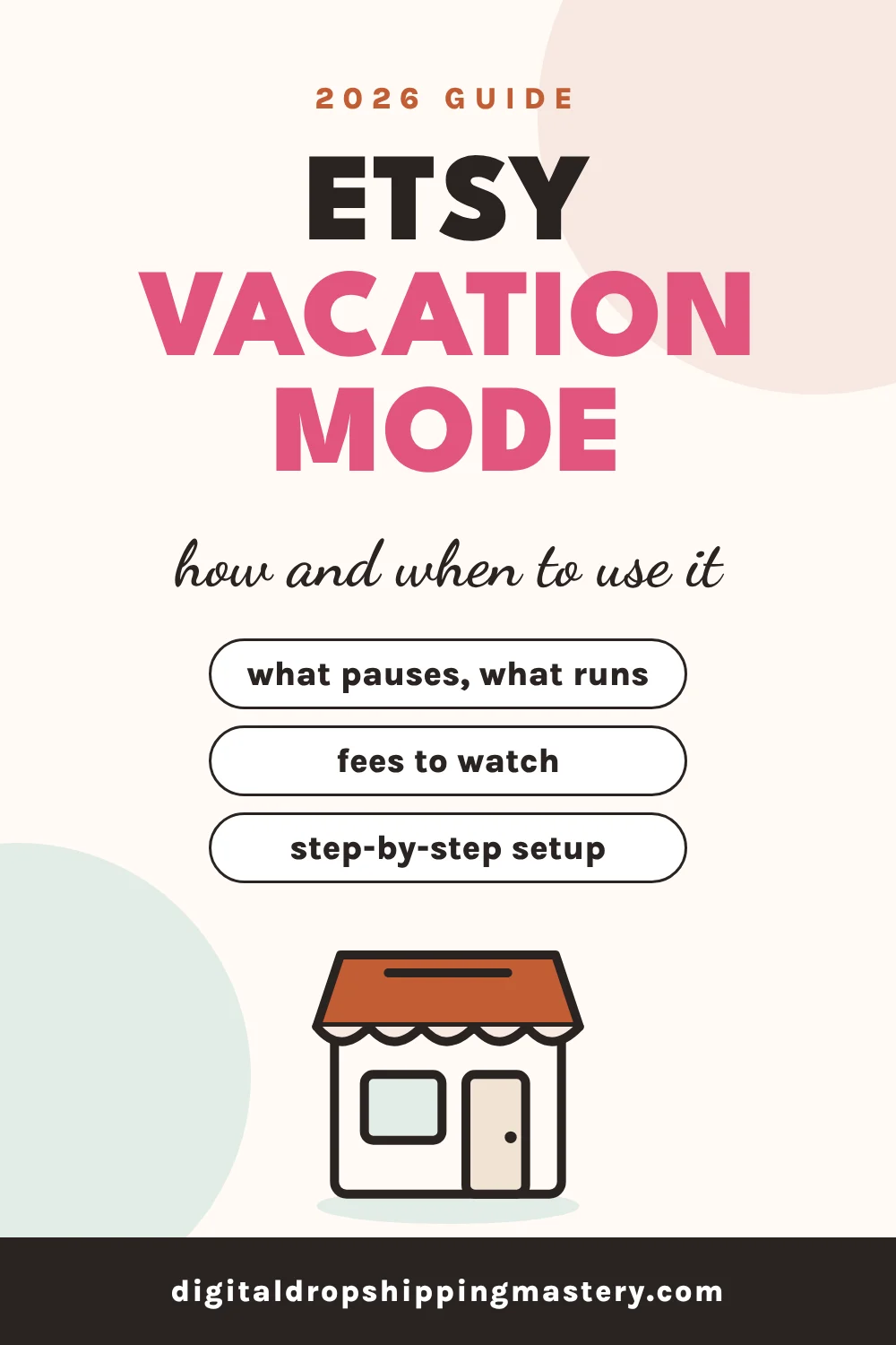 Etsy vacation mode: how and when to use it, and what fees keep running