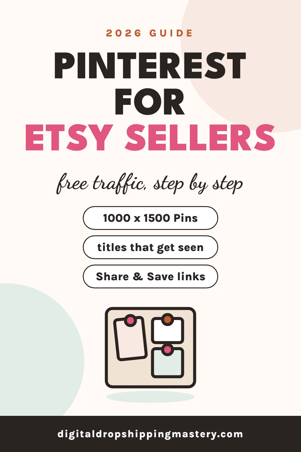 Pinterest for Etsy sellers: set up, Pin sizes and Share and Save links, step by step