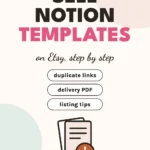 How to sell Notion templates on Etsy, step by step